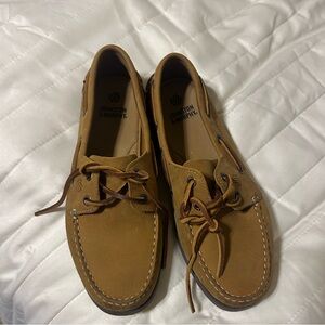 Johnston & Murphy Boys Brown Boat Shoes